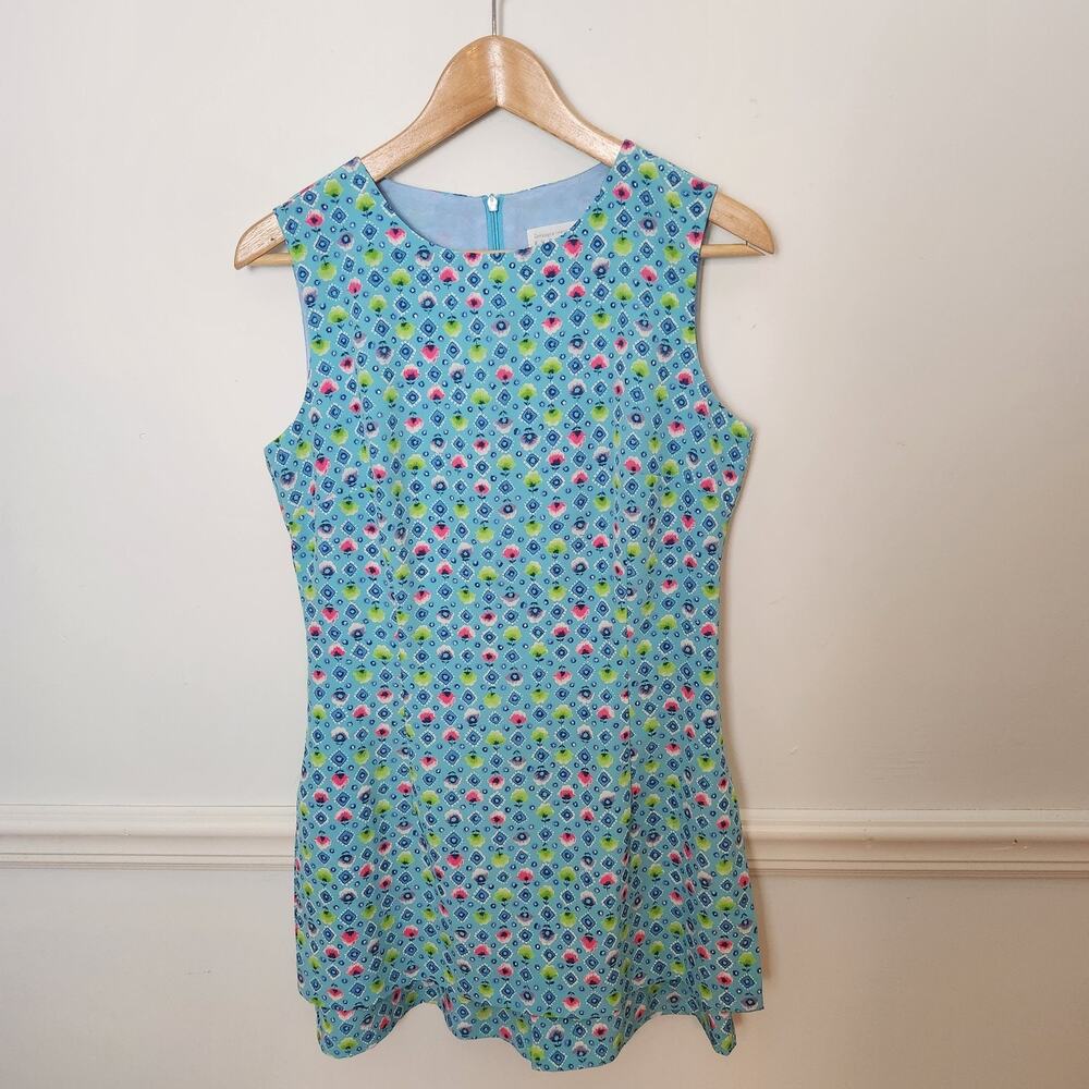 Vtg 90s Y2K Express Compagnie Skort Romper Sz 3/4 Floral Fairy Cottagecore Blue